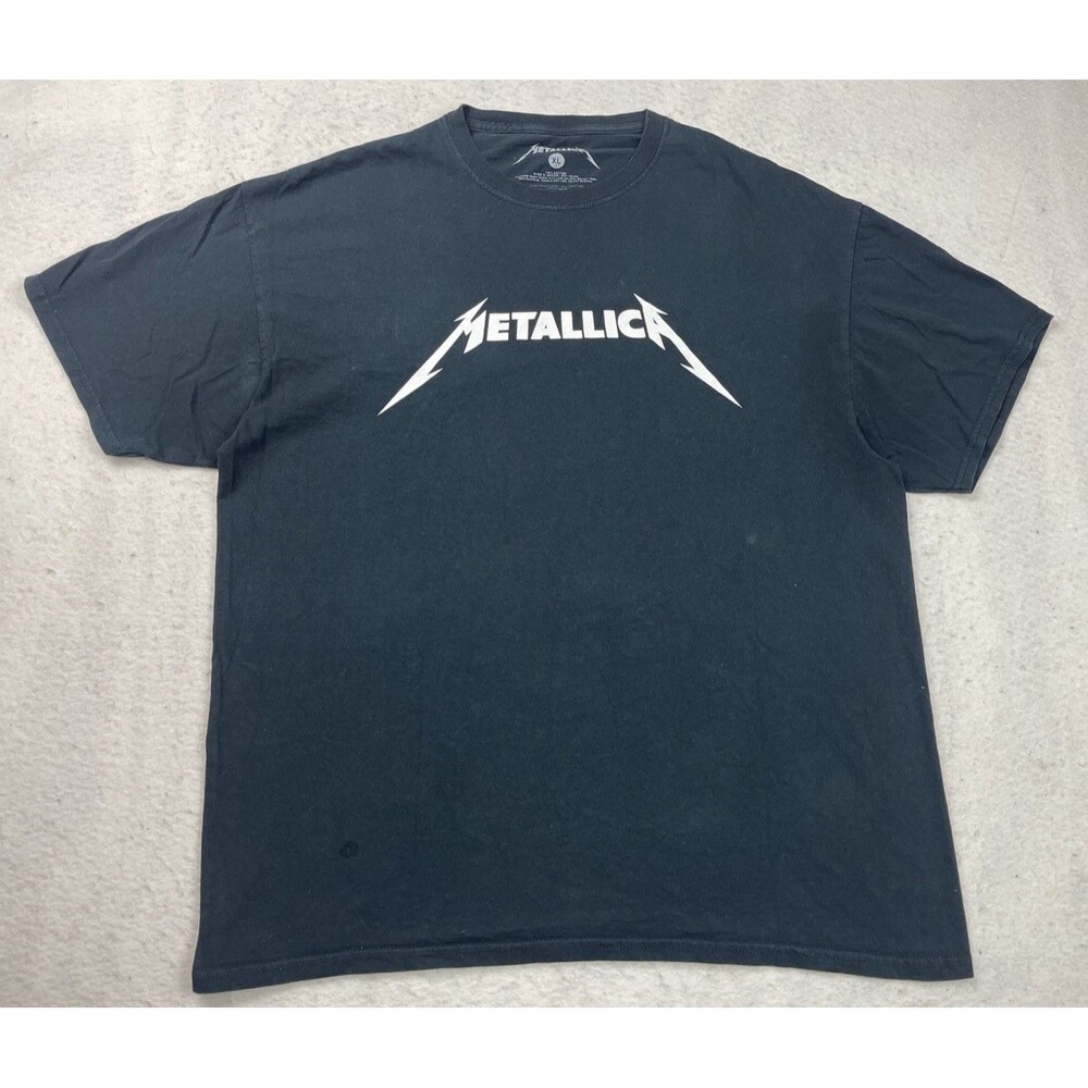 Metallica Size XL Band Logo Black Short Sleeve T-Shirt